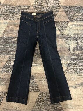 Pilcro Dark Indigo Wide-Leg Jeans